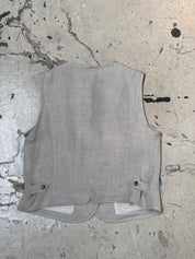 Vintage Oat Linen Vest