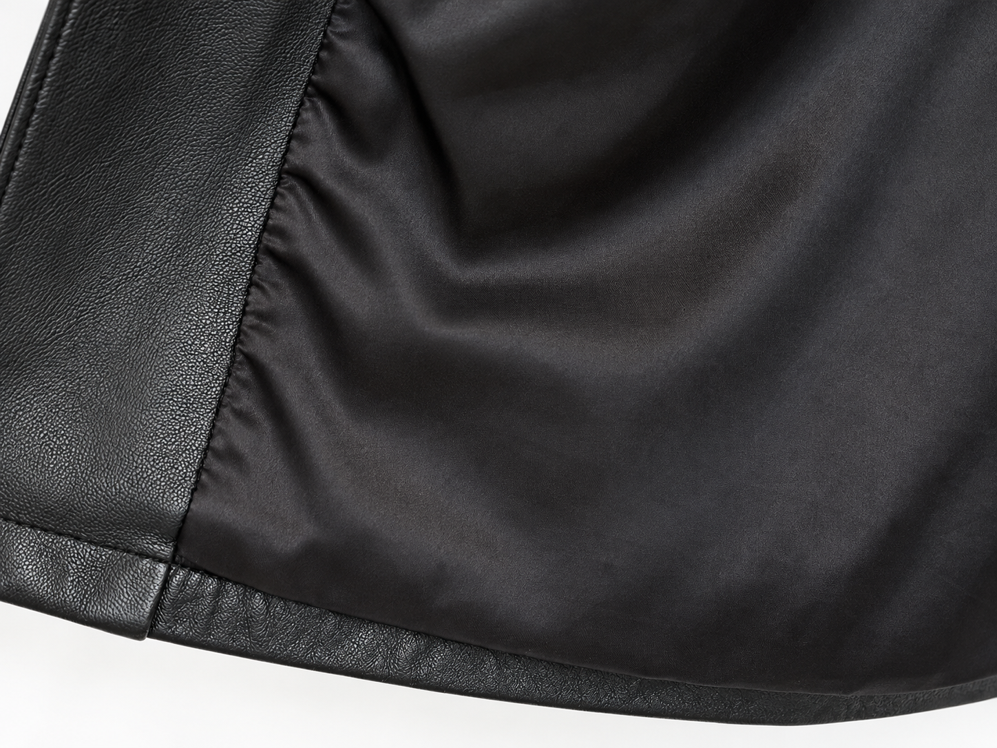 Vintage Hugo Buscati Leather Tie Waist Trench Coat