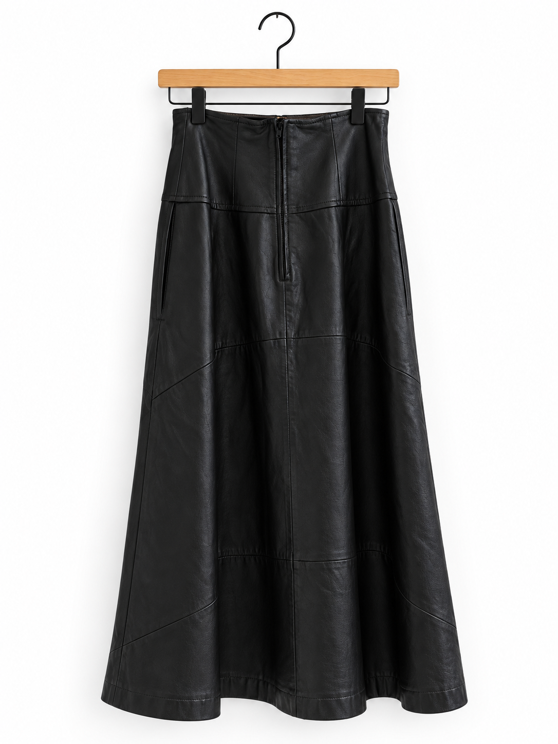 Vintage Saks Fifth Lambskin Skirt - 24" waist