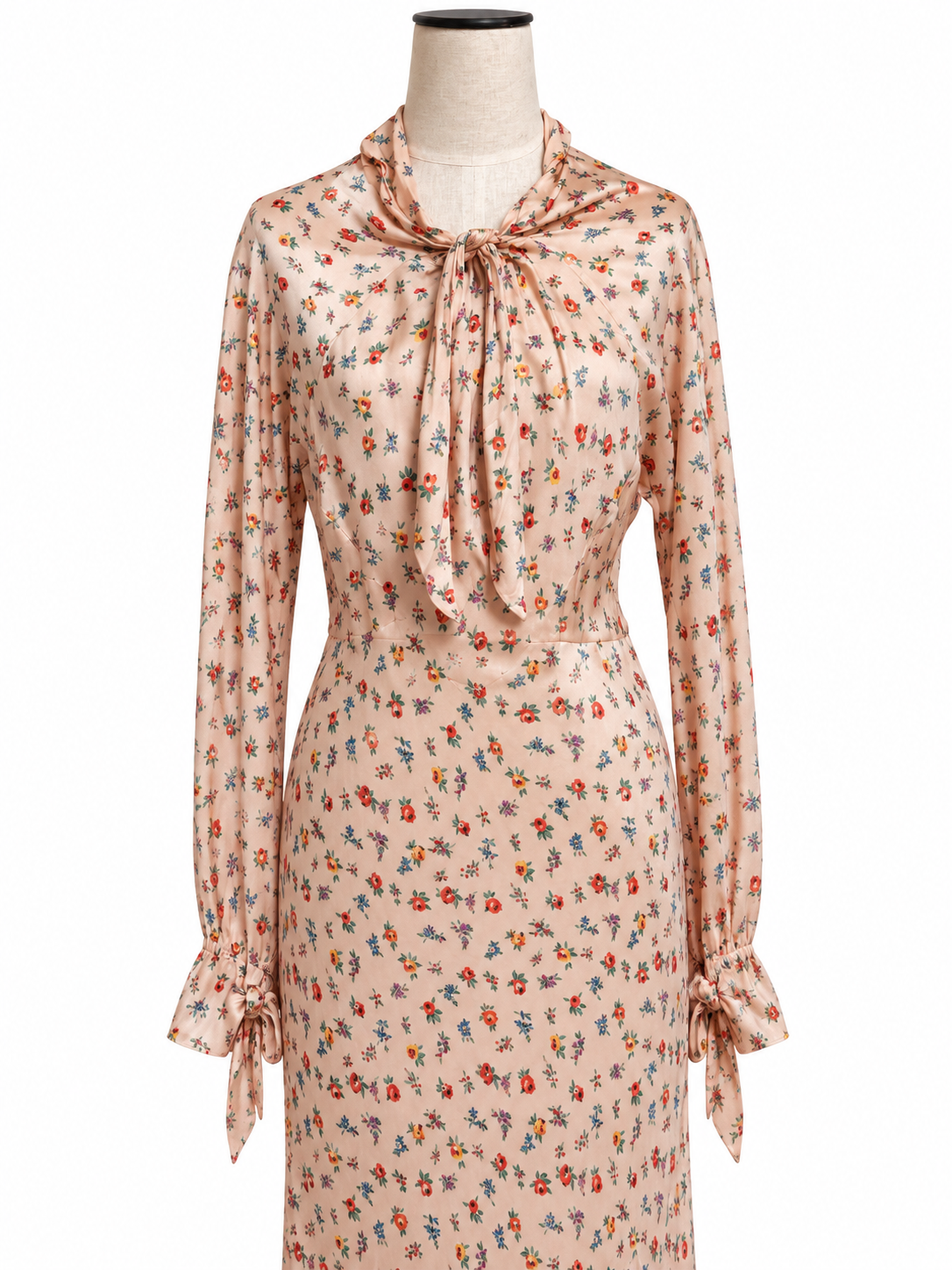 Vintage 1930's Silk Bias Cut Gown