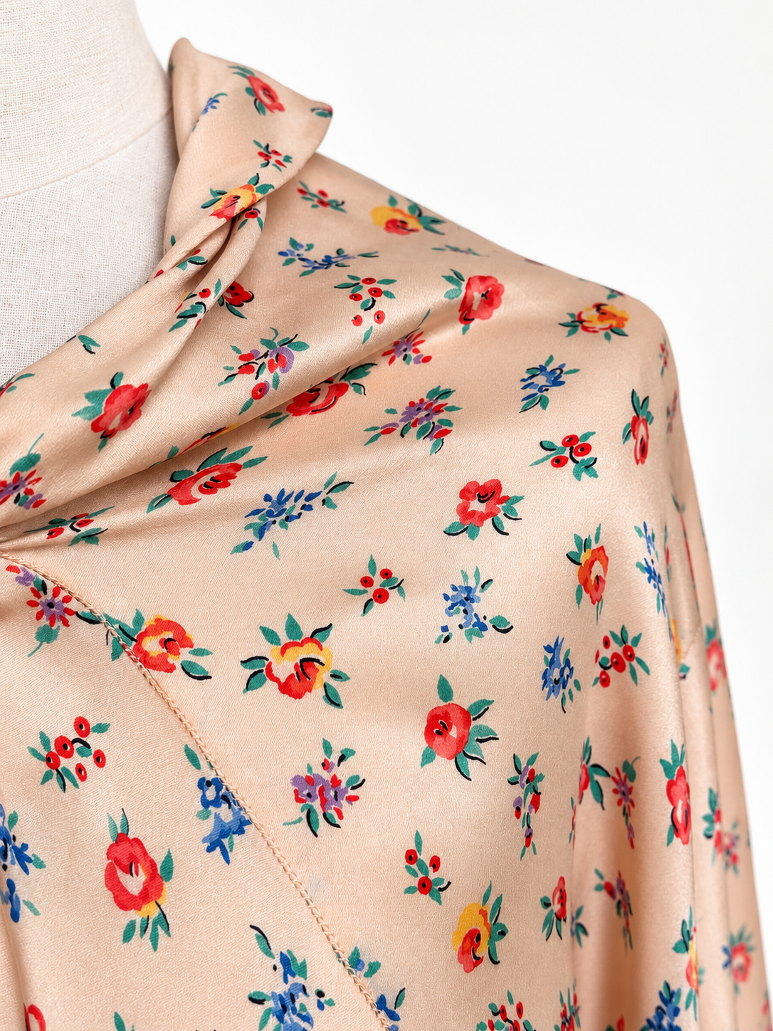 Vintage 1930's Silk Bias Cut Gown