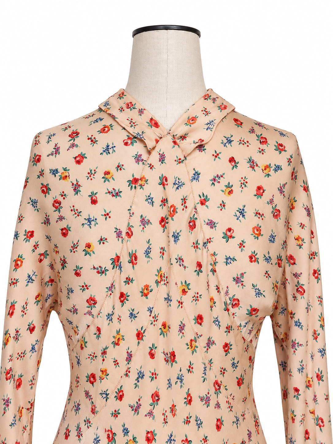 Vintage 1930's Silk Bias Cut Gown