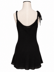 Vintage Black Silk Knit Tank