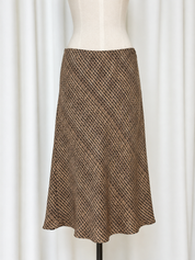 Vintage Limited Silk Midi Skirt
