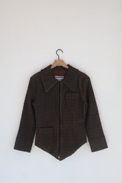 Vintage French Bronze Quilted Jacket