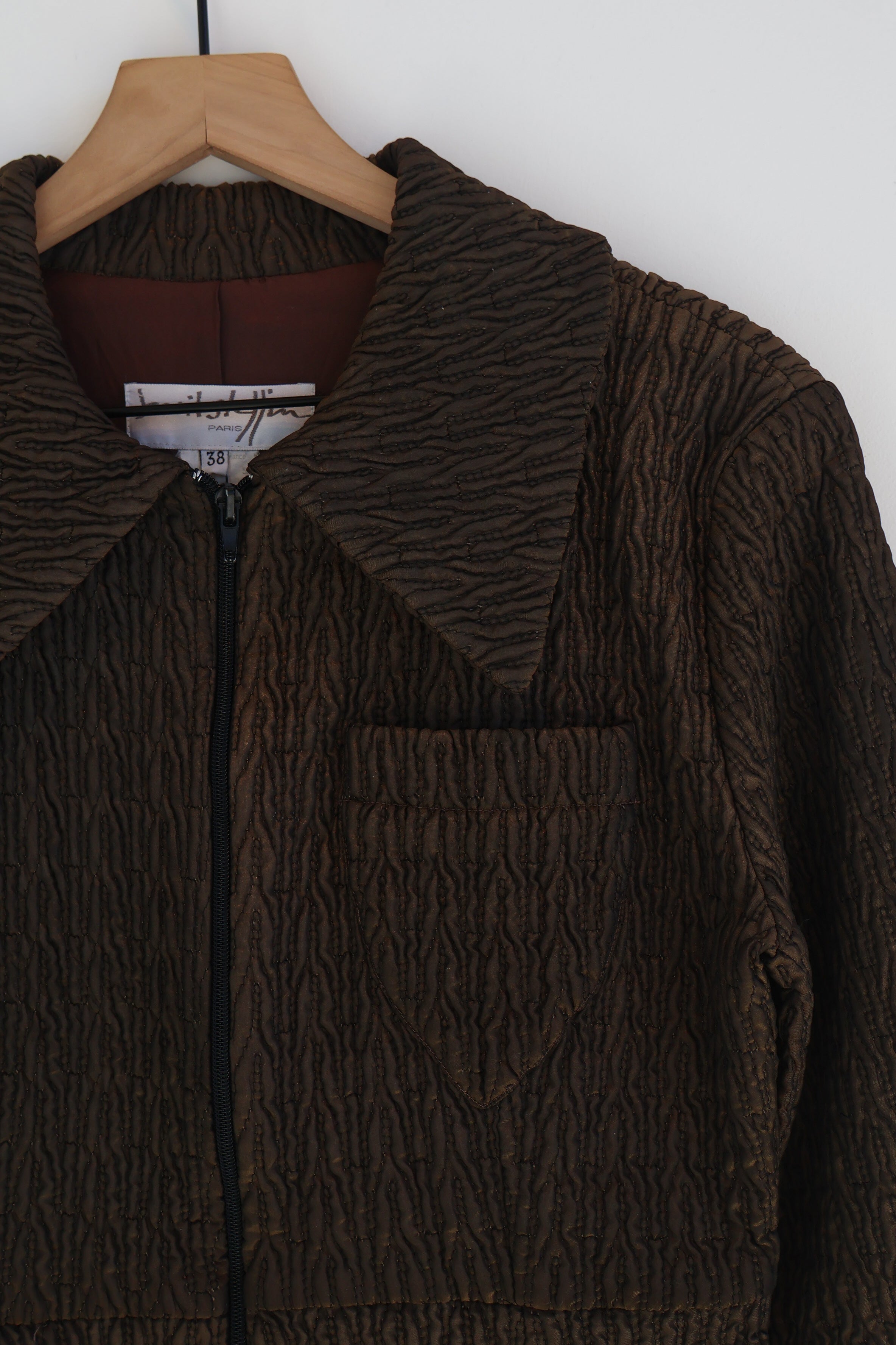 Vintage French Bronze Quilted Jacket