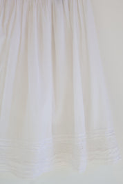 Vintage Ivory Cotton Voile Prairie Skirt