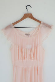 Vintage Silky Pink Slip Dress