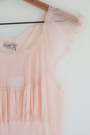 Vintage Silky Pink Slip Dress