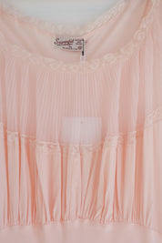 Vintage Silky Pink Slip Dress
