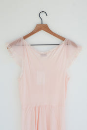 Vintage Silky Pink Slip Dress