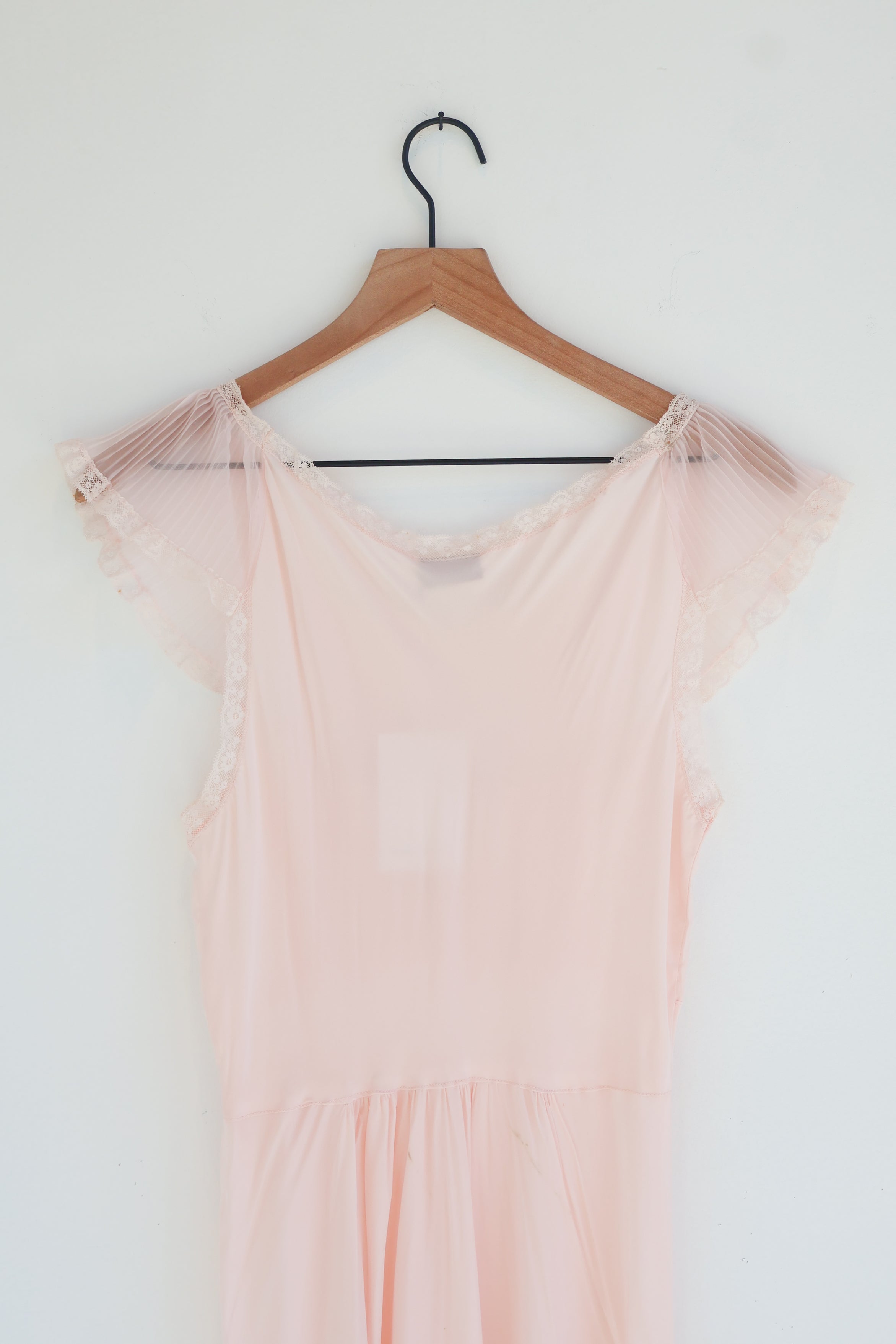 Vintage Silky Pink Slip Dress