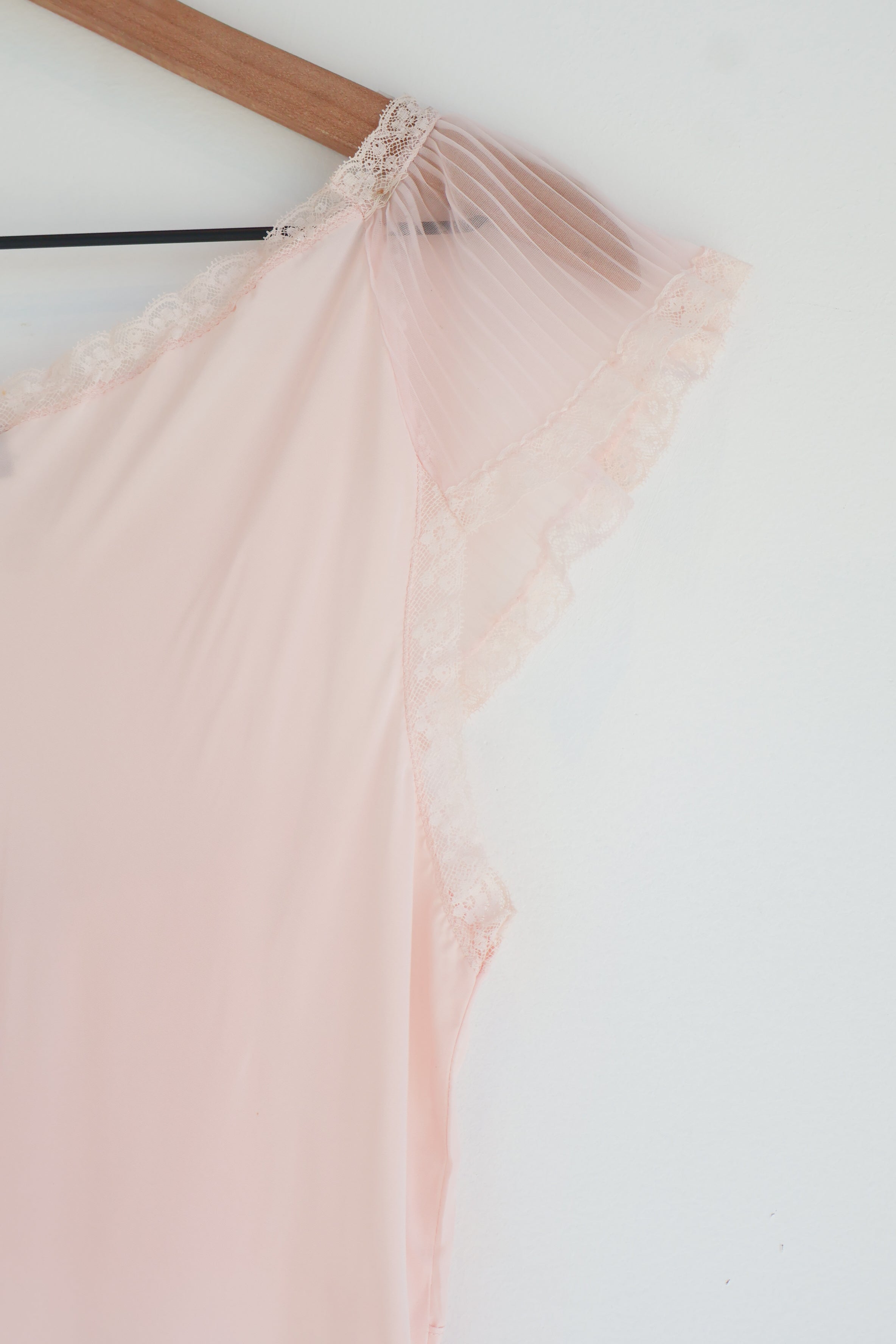 Vintage Silky Pink Slip Dress