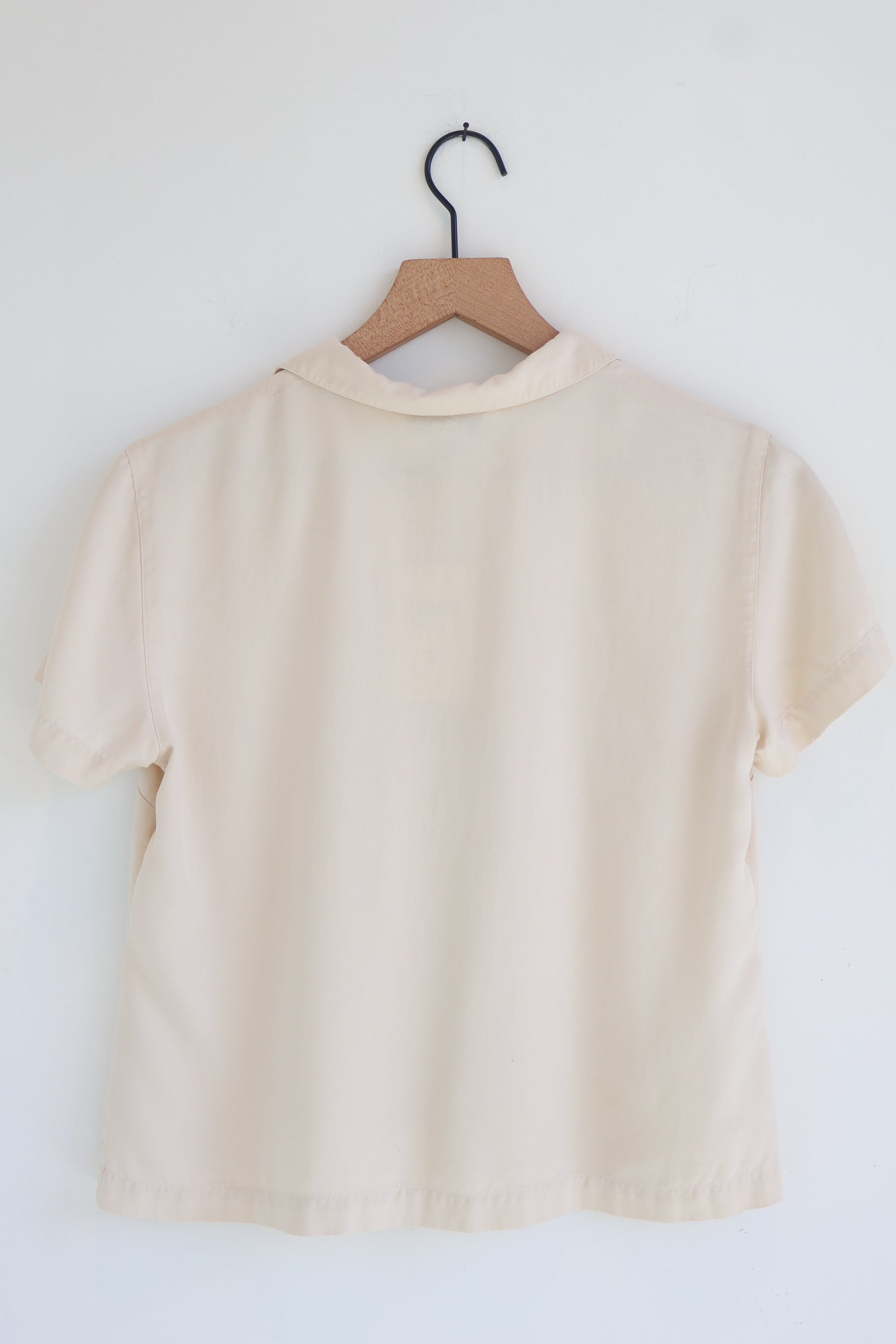 Vintage Saks Fifth Avenue Cream Silk Twill Blouse