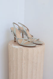 Vintage Kate Spade Silver Heels