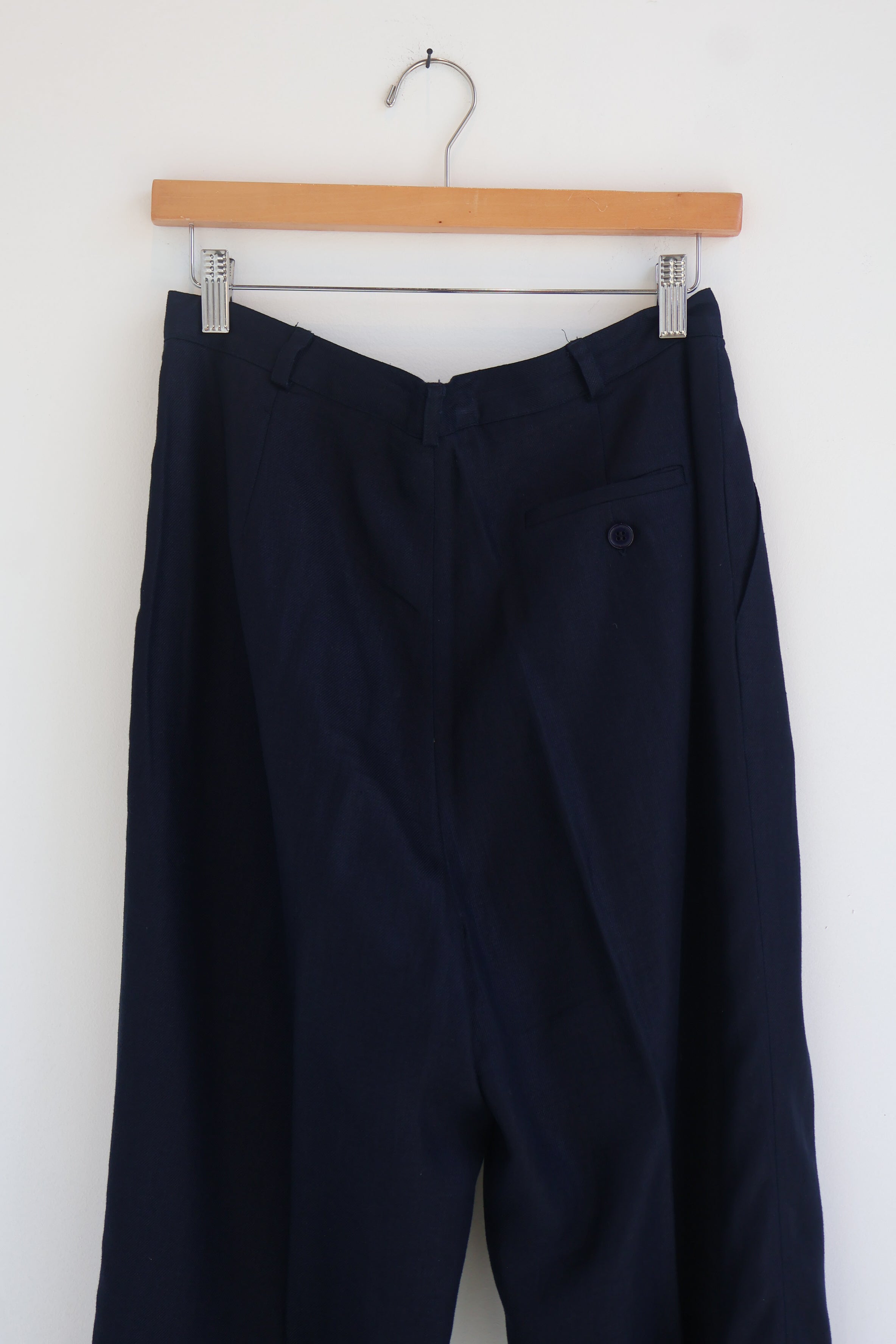 Vintage Midnight Blue Linen Ralph Lauren Pantsuit