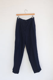 Vintage Midnight Blue Linen Ralph Lauren Pantsuit