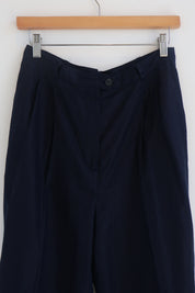 Vintage Midnight Blue Linen Ralph Lauren Pantsuit