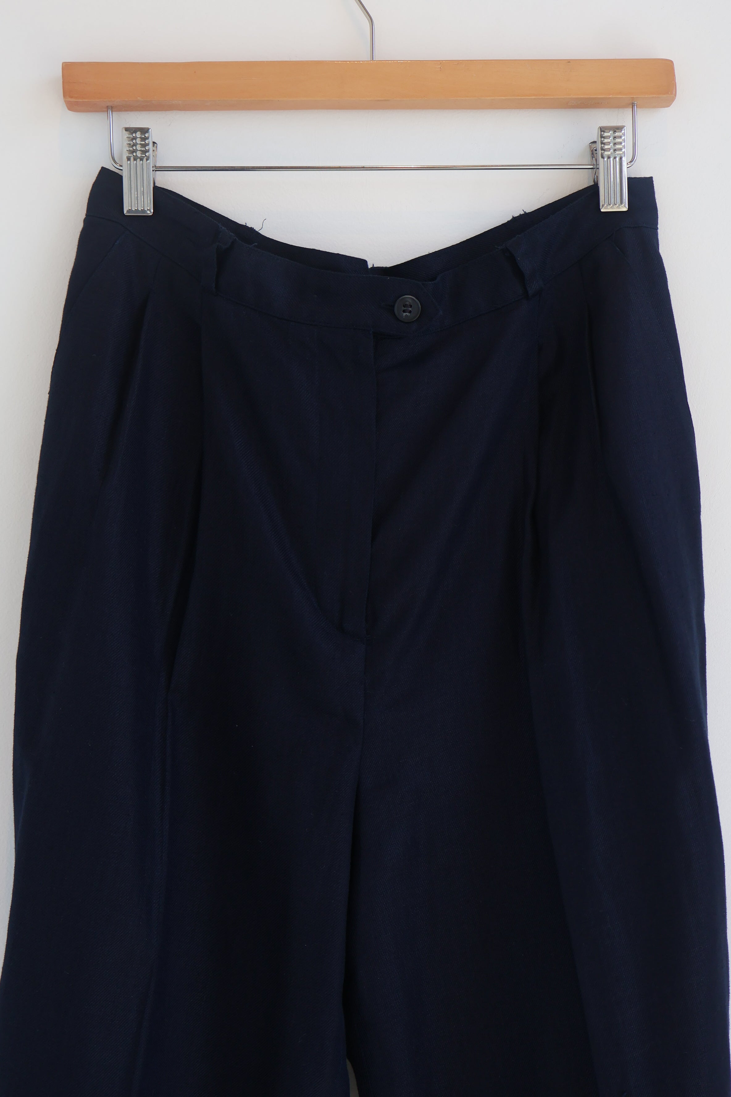 Vintage Midnight Blue Linen Ralph Lauren Pantsuit