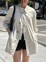 Vintage Cream Trench Coat