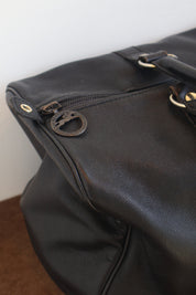 Vintage Longchamp Paris Leather Bowler Bag