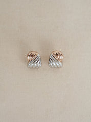 Cleo Two-Toned Stud Earrings