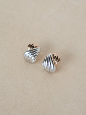 Cleo Two-Toned Stud Earrings