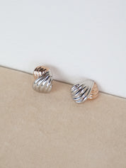 Cleo Two-Toned Stud Earrings