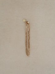 Gold Sasha Figaro Chain Bracelet
