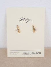 Gold Ida Bar Studs