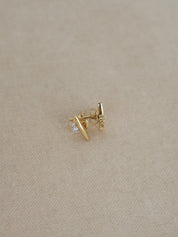 Gold Ida Bar Studs
