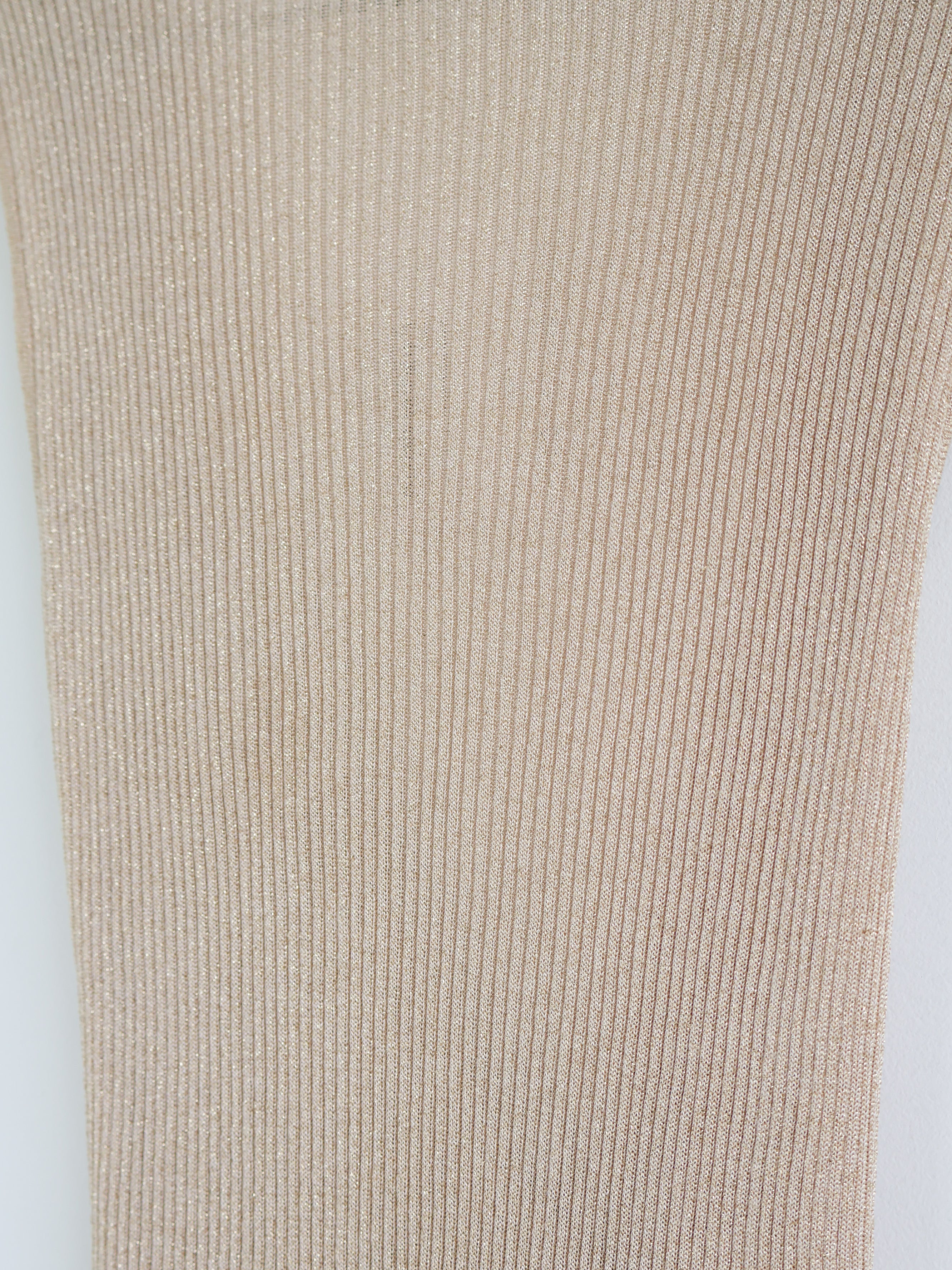 Vintage Gold Tie Waist Wrap Top