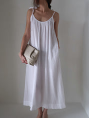 Ivory Organic Gauze Dress