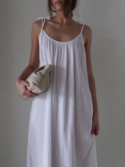 Ivory Organic Gauze Dress