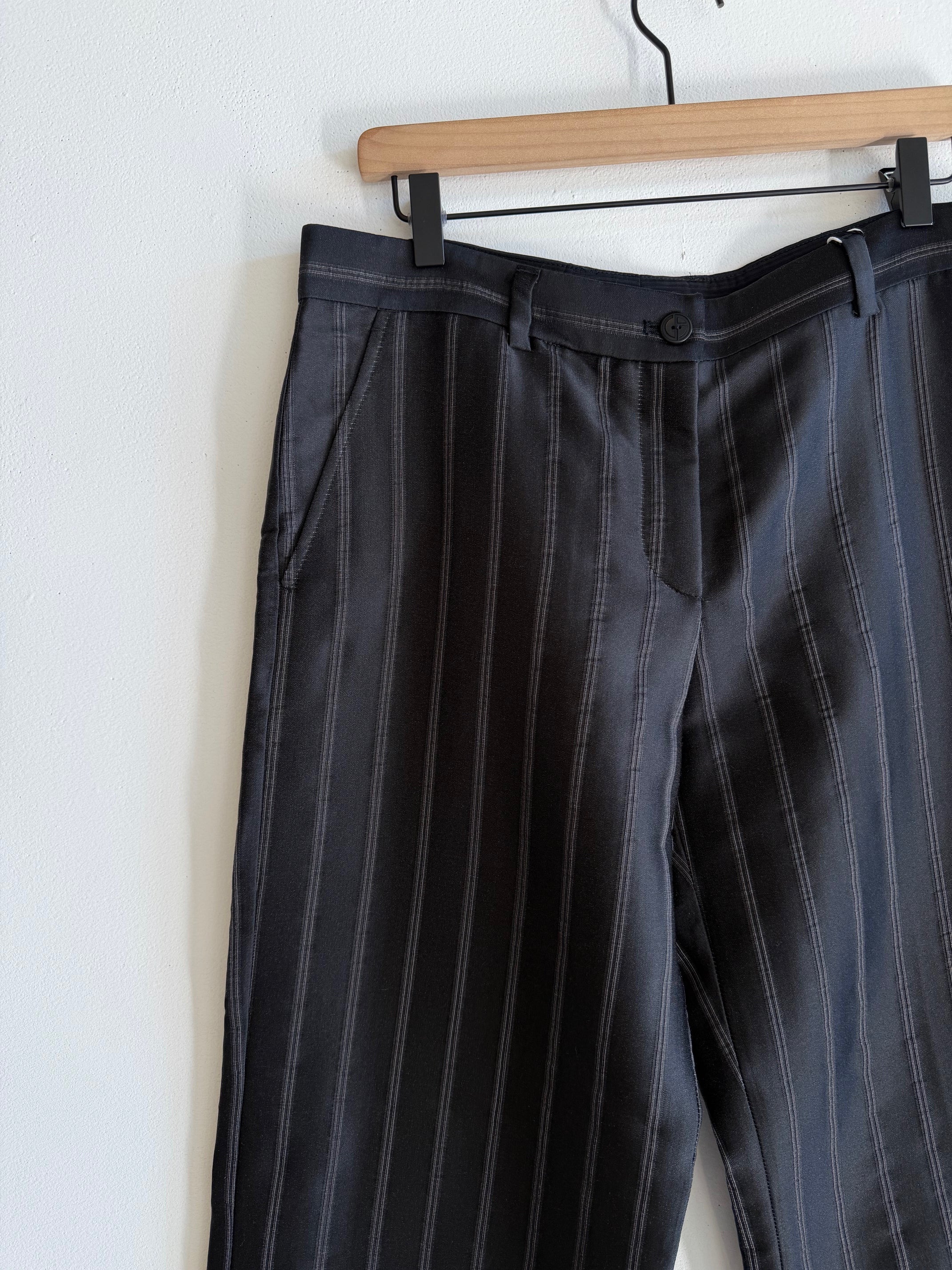 Vintage Deadstock Giorgio Armani Wool/Silk Striped Pants