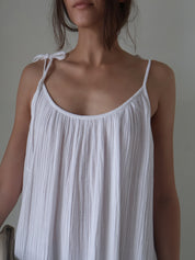 Ivory Organic Gauze Dress