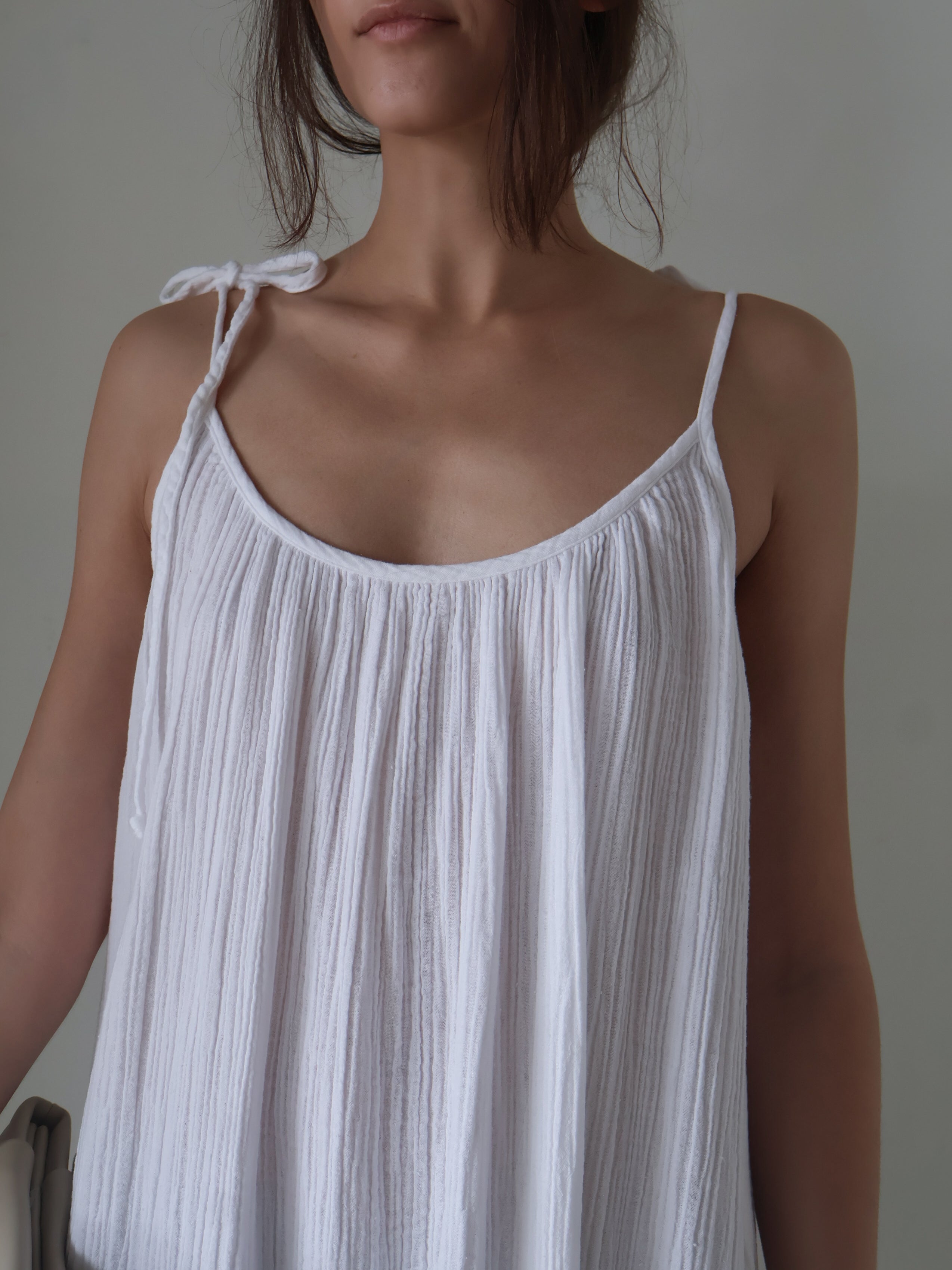 Ivory Organic Gauze Dress