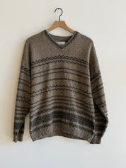 Vintage Bill Blass Men's Cotton Striped Sweater