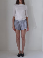 Ivory Ballet Pointelle Tee