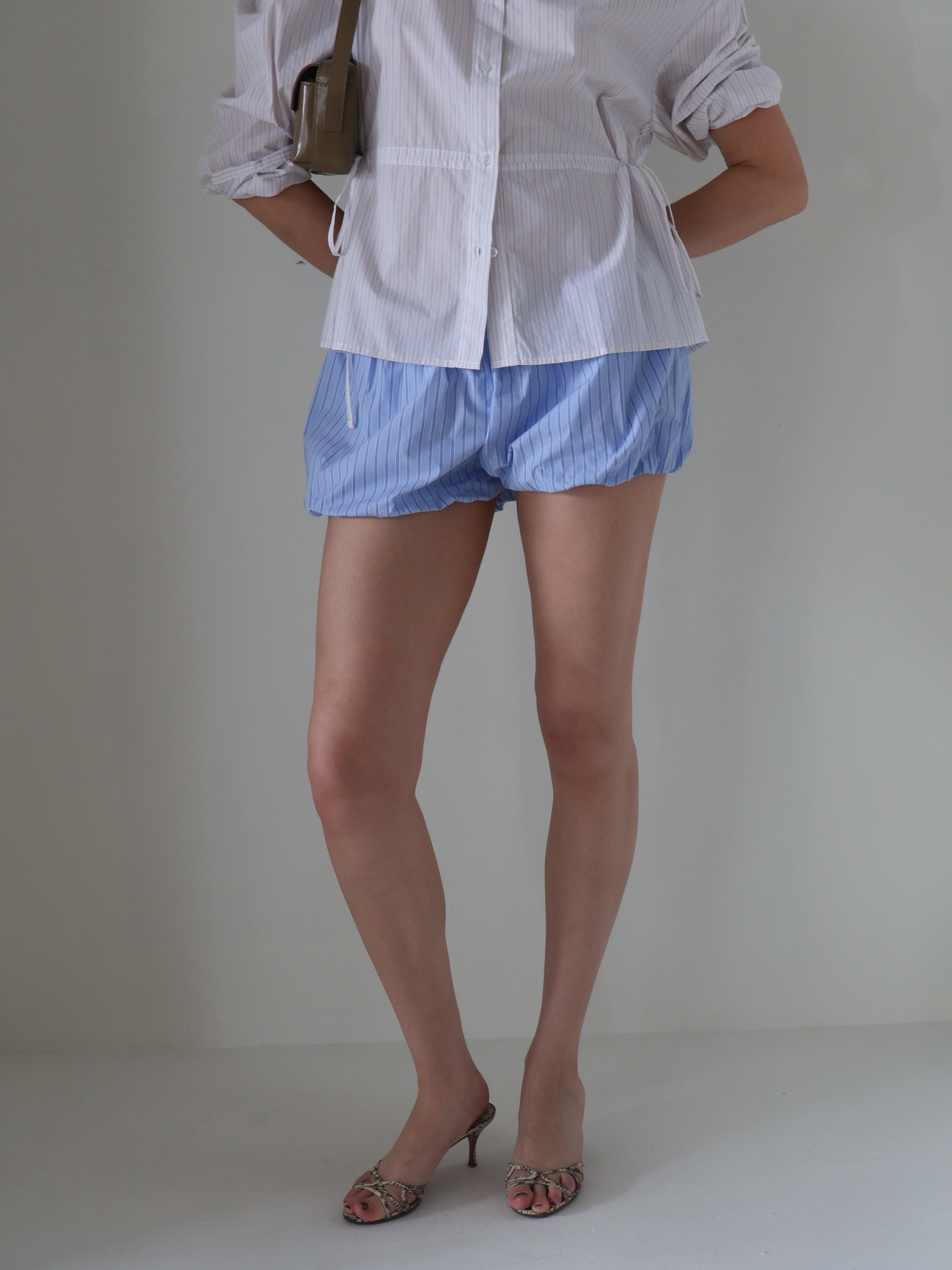 Calista Light Blue Bloomer Shorts