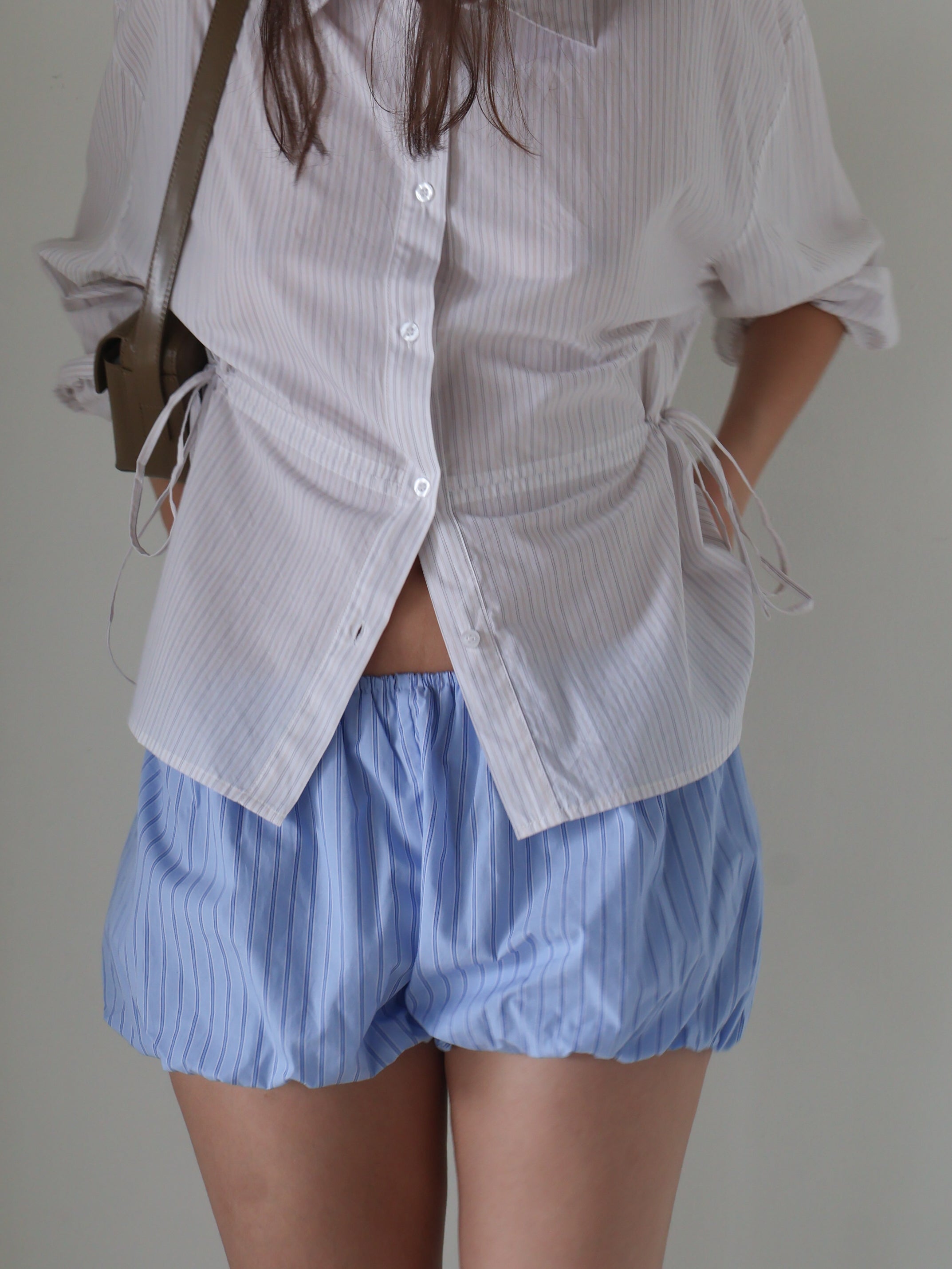 Calista Light Blue Bloomer Shorts