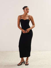 Trois Black Eva Dress