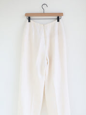 Vintage Bill Blass Ivory Linen Trousers