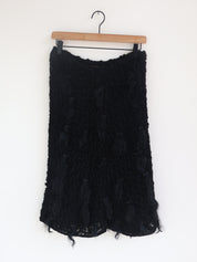 Vintage Fendi Tufted Crochet Skirt