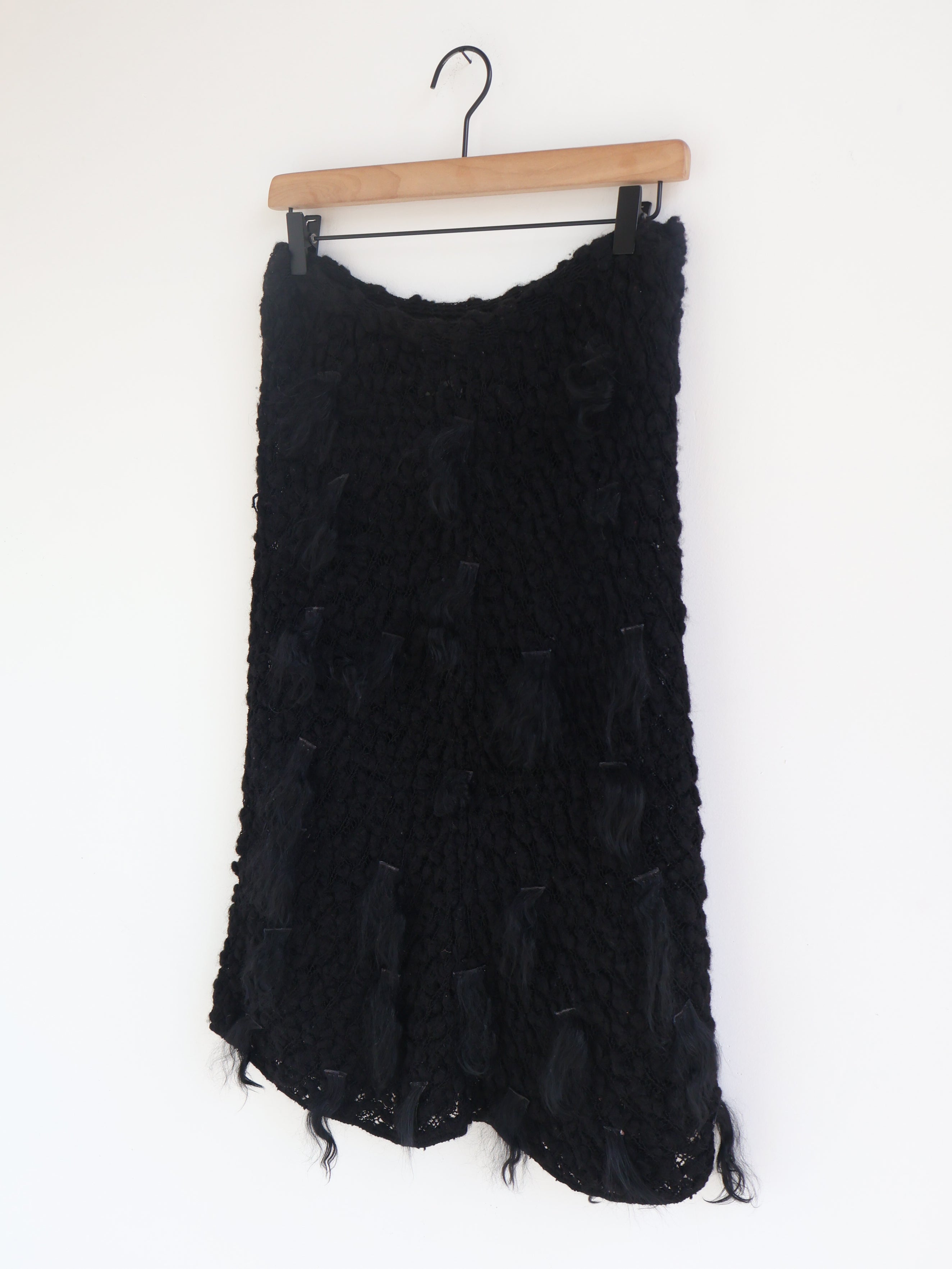 Vintage Fendi Tufted Crochet Skirt