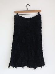 Vintage Fendi Tufted Crochet Skirt
