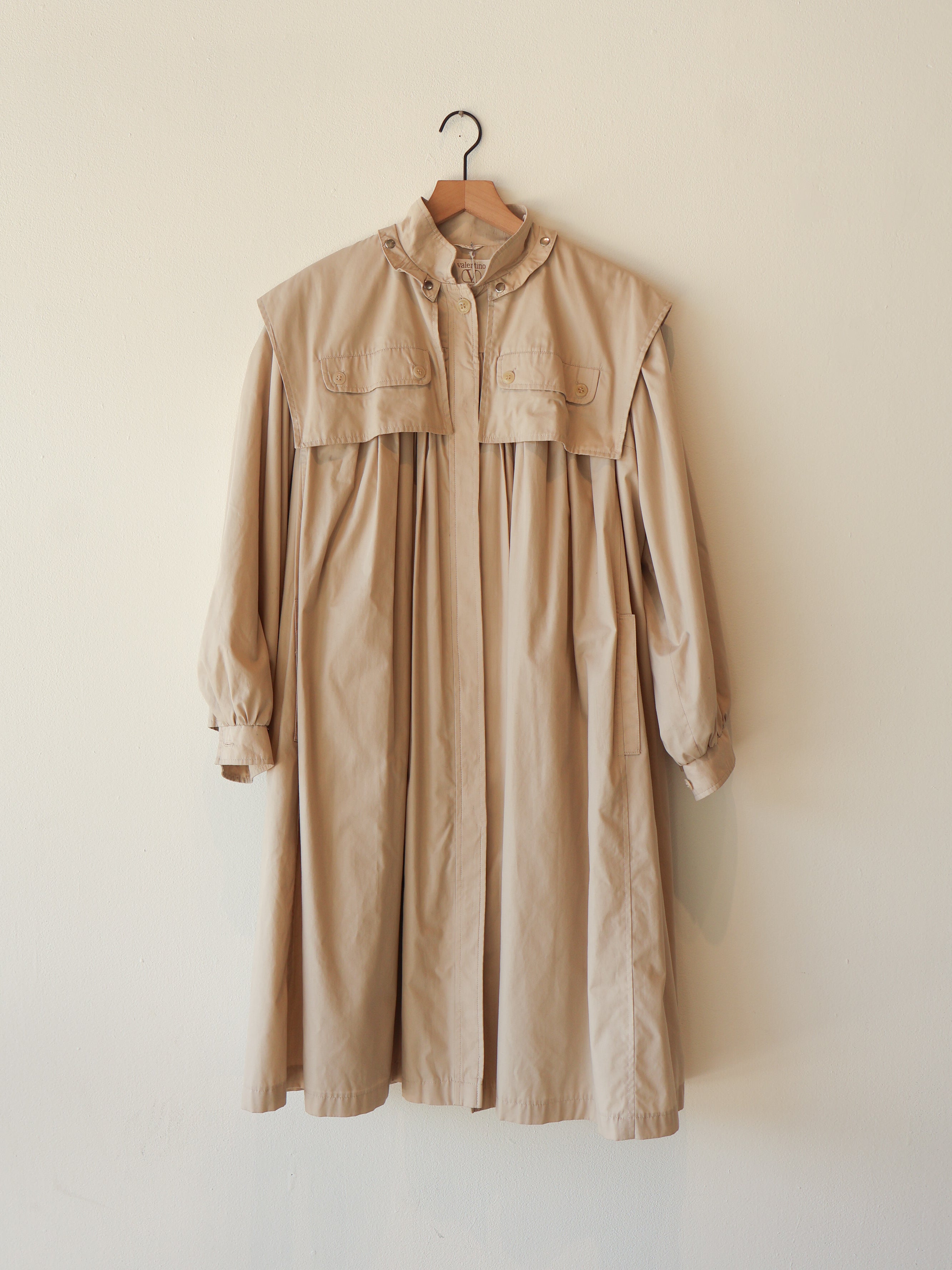 Vintage Valentino Ecru Rain Trench