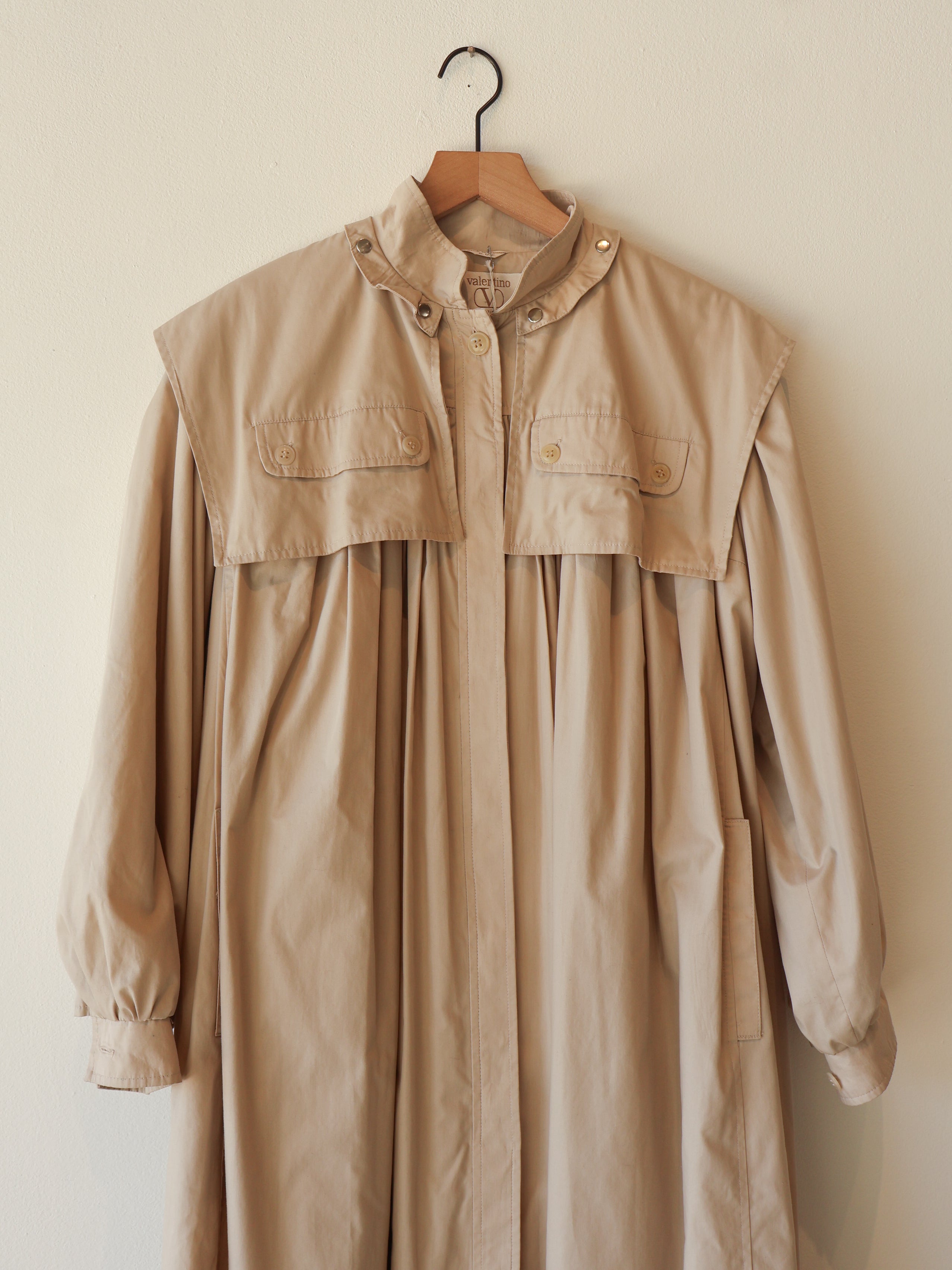 Vintage Valentino Ecru Rain Trench