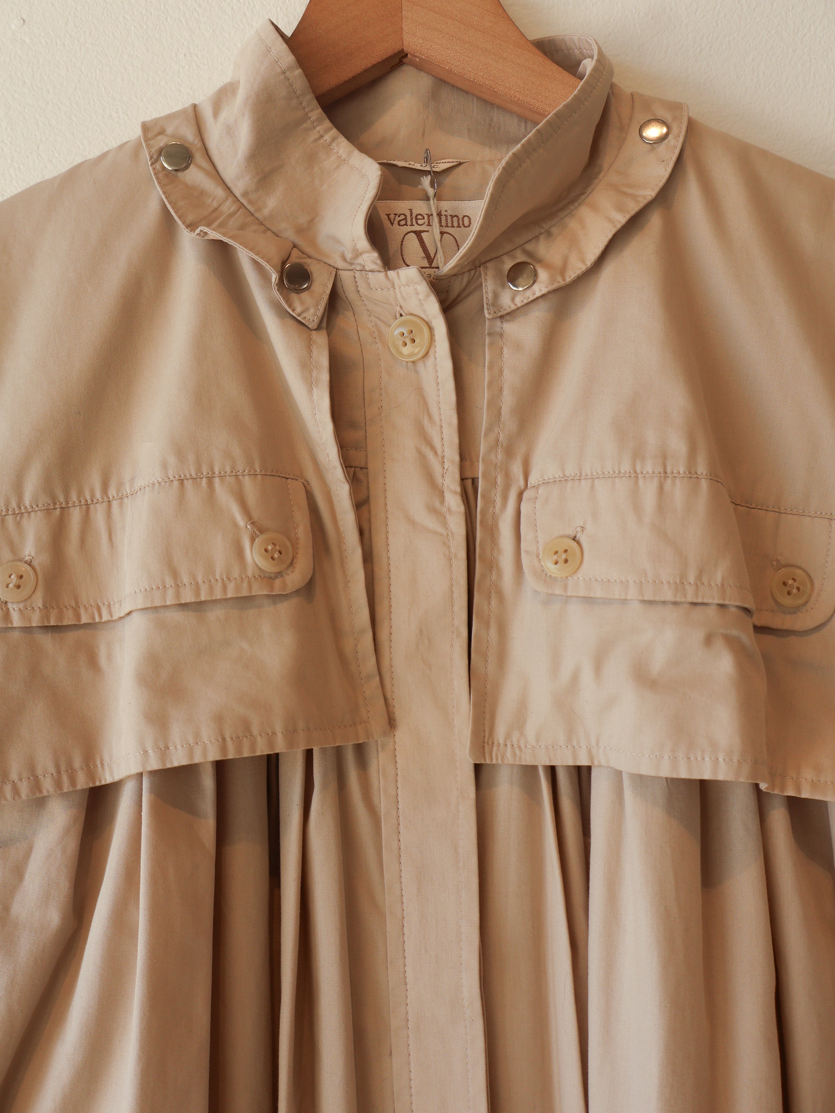 Vintage Valentino Ecru Rain Trench