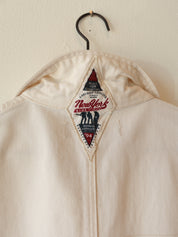 Vintage 90s Ivory Denim Chore Jacket